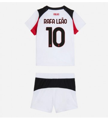 AC Milan Rafael Leao #10 Udebanetrøje Børn 2025-26 Kortærmet (+ Korte bukser)